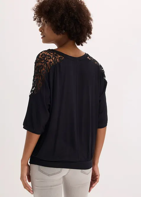 Oversizetopp av viskosmix, bonprix