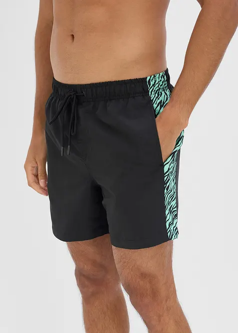 Badshorts med m&ouml;nstrade inf&auml;llningar, bonprix