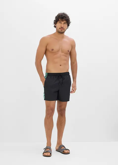 Badshorts med m&ouml;nstrade inf&auml;llningar, bonprix