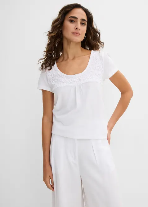 Kort&auml;rmad topp, bonprix