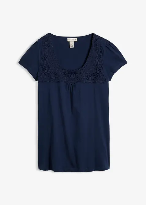 Kort&auml;rmad topp, bonprix