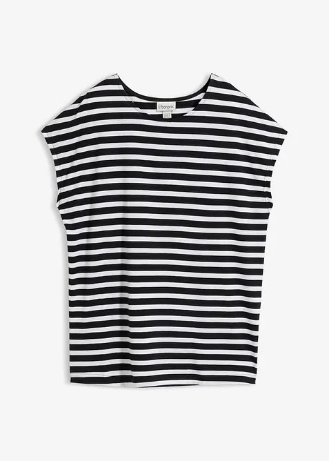 Randig T-shirt i ekologisk bomull, bonprix