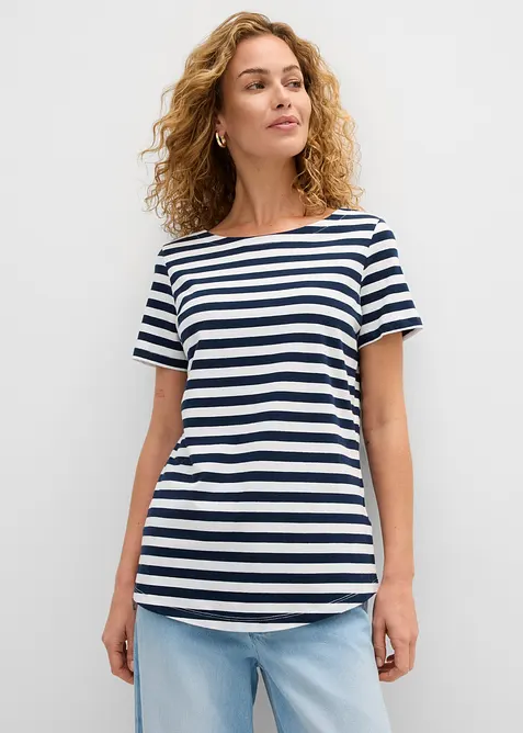 T-shirt med b&aring;tringning, bonprix
