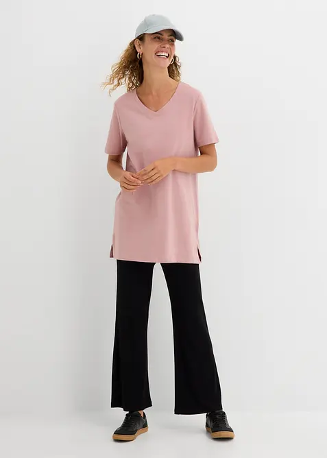 L&aring;ng topp med V-ringning (2-pack), bonprix