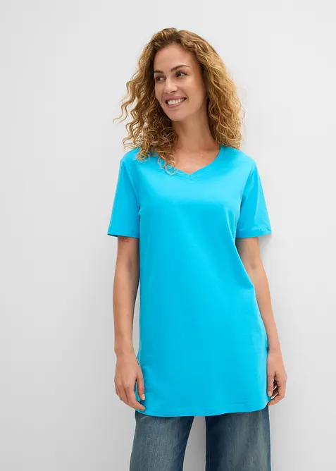 L&aring;ng topp med V-ringning (2-pack), bonprix
