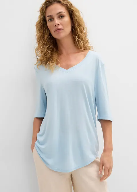 L&aring;ng topp i mjuk viskos (2-pack), bonprix