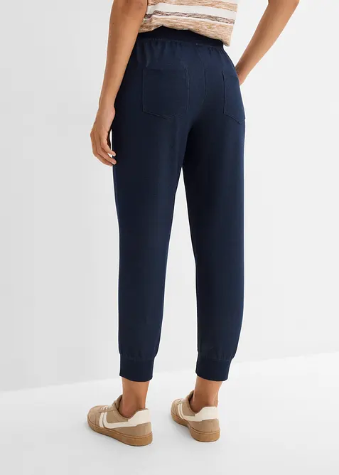 Trik&aring;byxa med jeanslook, 7/8-l&auml;ngd, bonprix