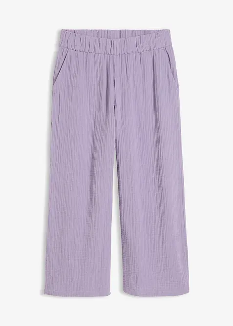Marlenebyxa i bomullsmuslin, bonprix