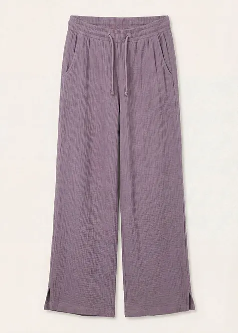 Palazzobyxa i luftig muslin, bonprix