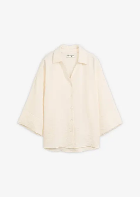 Oversizeblus i viskosmix, bonprix