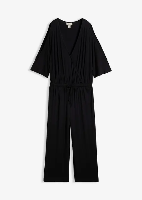 Jerseyjumpsuit i f&ouml;ljsam viskos, bonprix