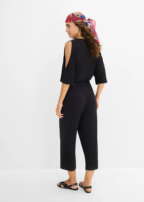 Jerseyjumpsuit i f&ouml;ljsam viskos, bonprix
