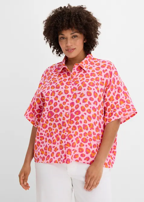 Blus i luftig muslin, bonprix