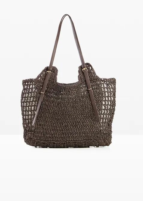 Shoppingv&auml;ska med halmlook och sp&auml;nne, bonprix