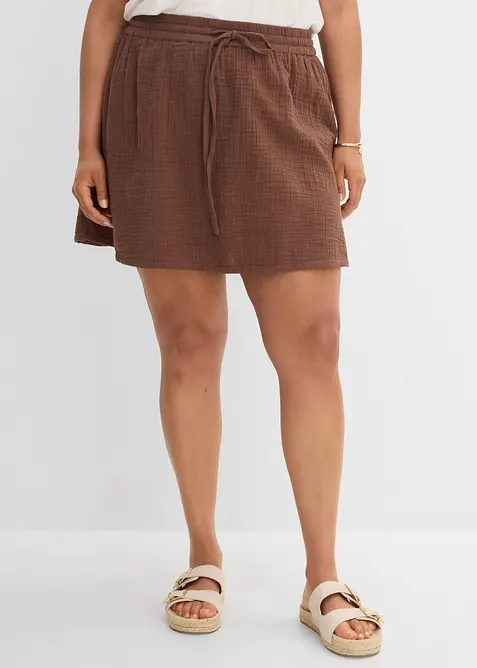 Byxkjol av bomullsmuslin, bonprix
