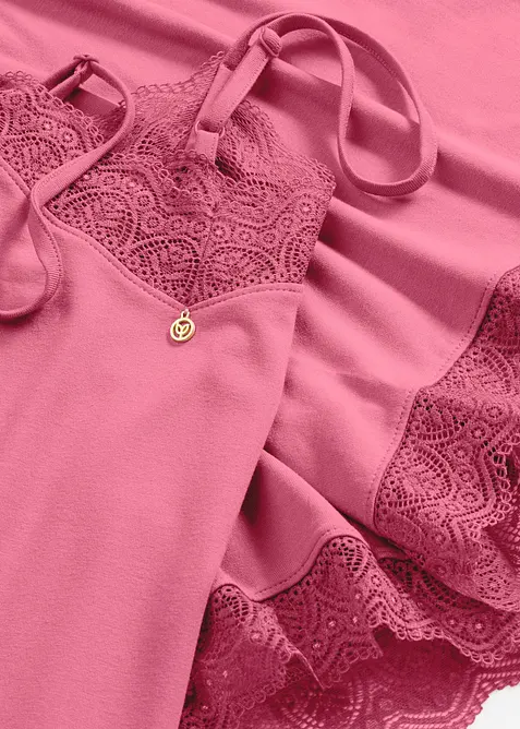 Pyjamas i viskos med shorts, bonprix