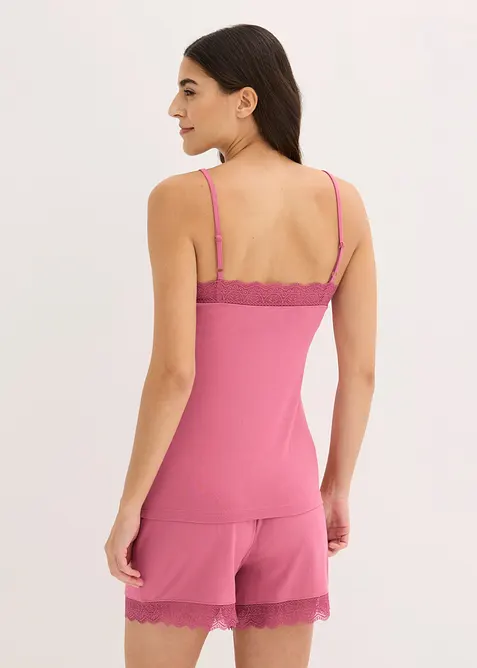 Pyjamas i viskos med shorts, bonprix