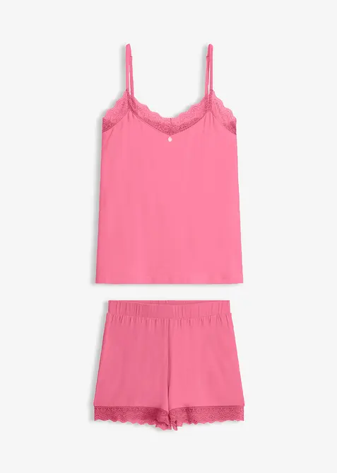 Pyjamas i viskos med shorts, bonprix