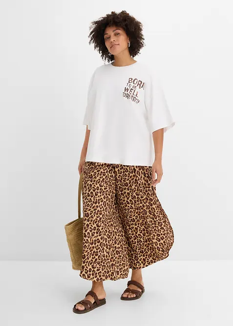 T-shirt i oversizemodell av ekologisk bomull, bonprix