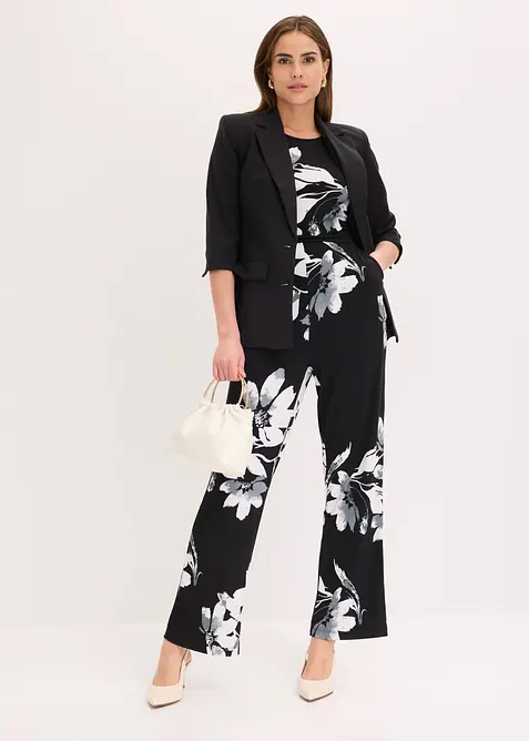 Jumpsuit med palmm&ouml;nster, bonprix