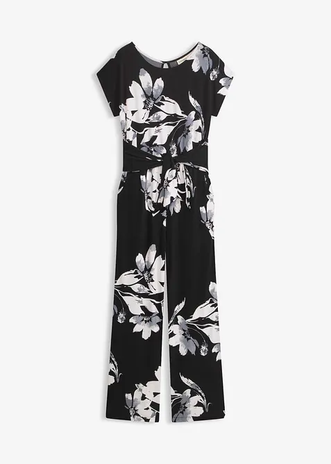 Jumpsuit med palmm&ouml;nster, bonprix