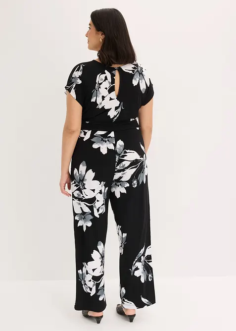 Jumpsuit med palmm&ouml;nster, bonprix