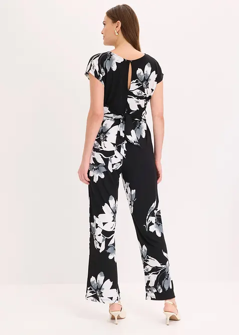 Jumpsuit med palmm&ouml;nster, bonprix