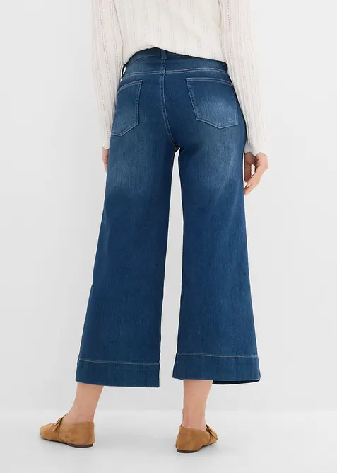 Extra mjuka jeansculotter, bonprix