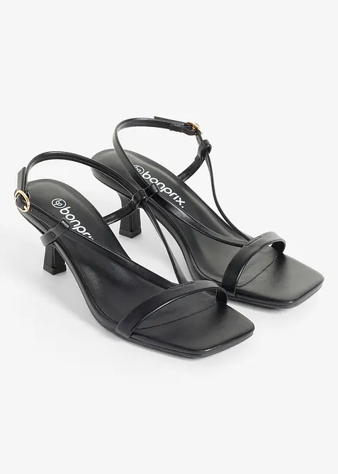 Sandalett med smal klack, bonprix