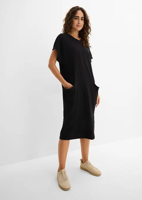 Jerseykl&auml;nning med fickor, bonprix