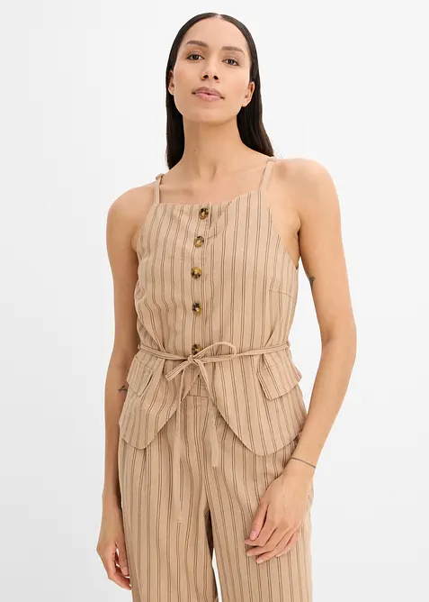 Kavajv&auml;st i linnemix, bonprix