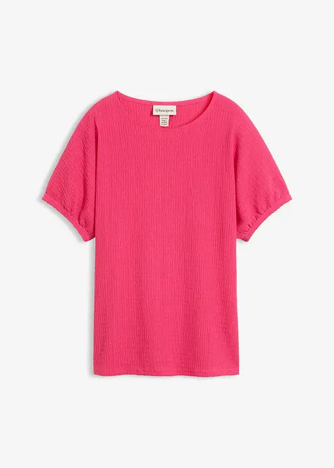T-shirt i material med struktur, bonprix