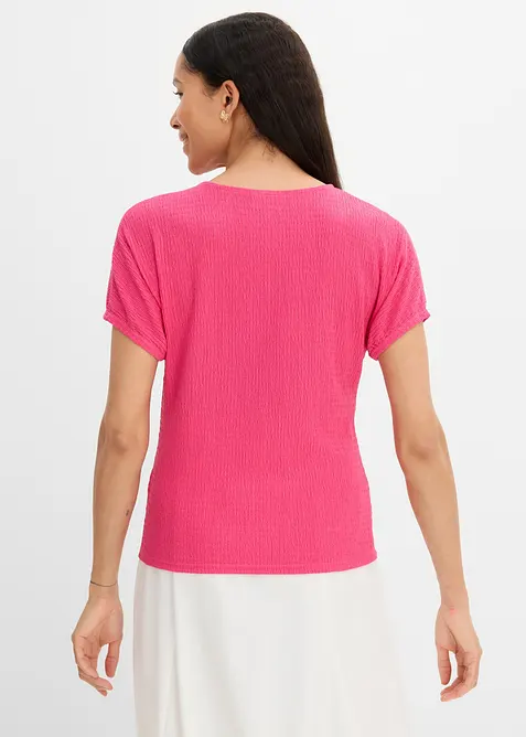 T-shirt i material med struktur, bonprix