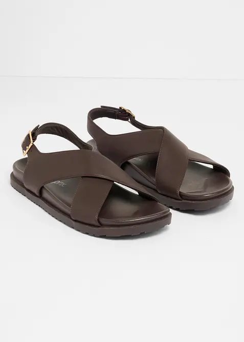 Sandal med bekv&auml;m fotb&auml;dd, bonprix
