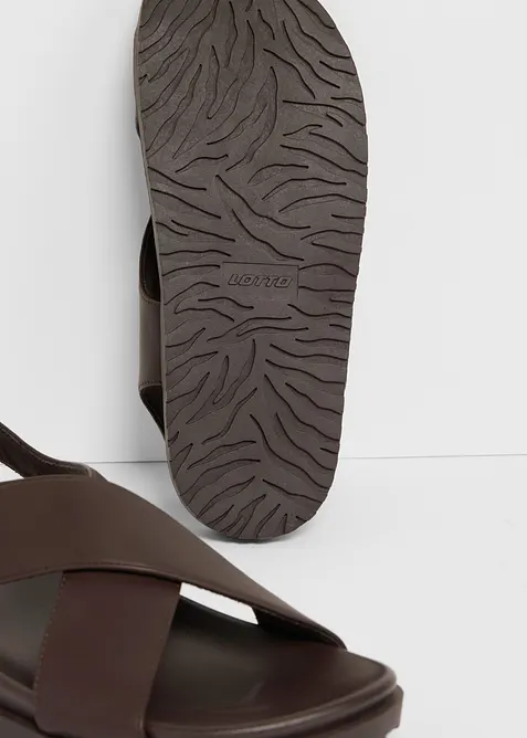 Sandal med bekv&auml;m fotb&auml;dd, bonprix