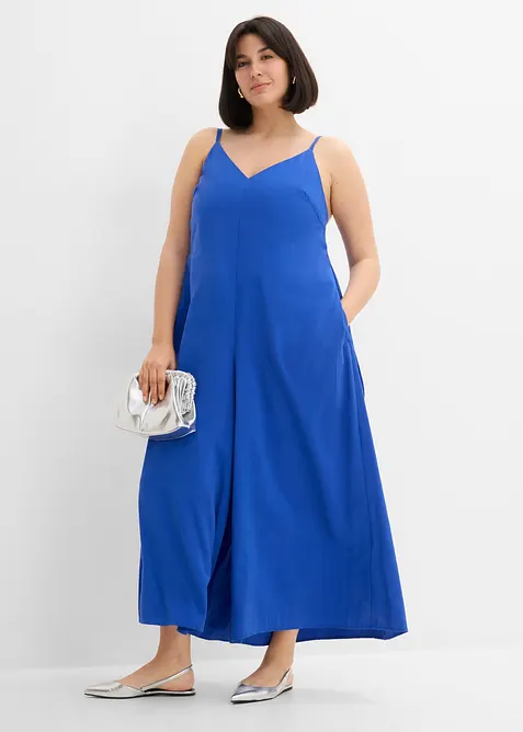 Jumpsuit i viskosmix med justerbara axelband, bonprix