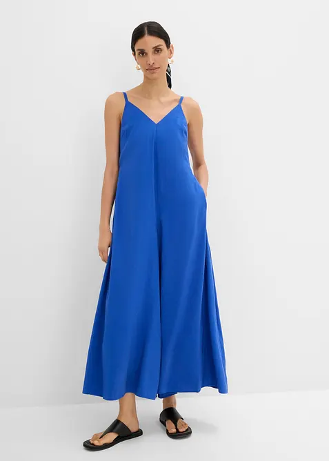 Jumpsuit i viskosmix med justerbara axelband, bonprix