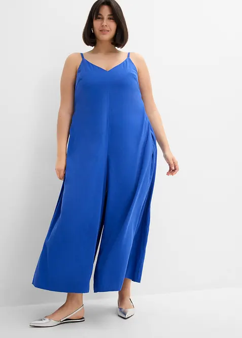 Jumpsuit i viskosmix med justerbara axelband, bonprix