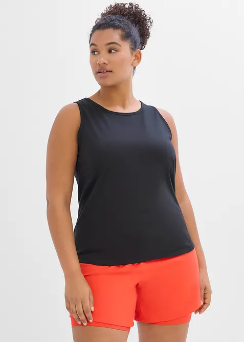 Sportlinne i snabbtorkande material (2-pack), bonprix