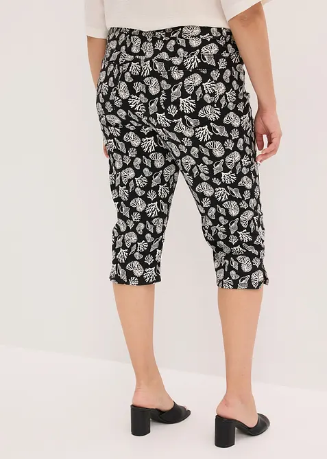 Capribyxa av bomullsstretch, bonprix