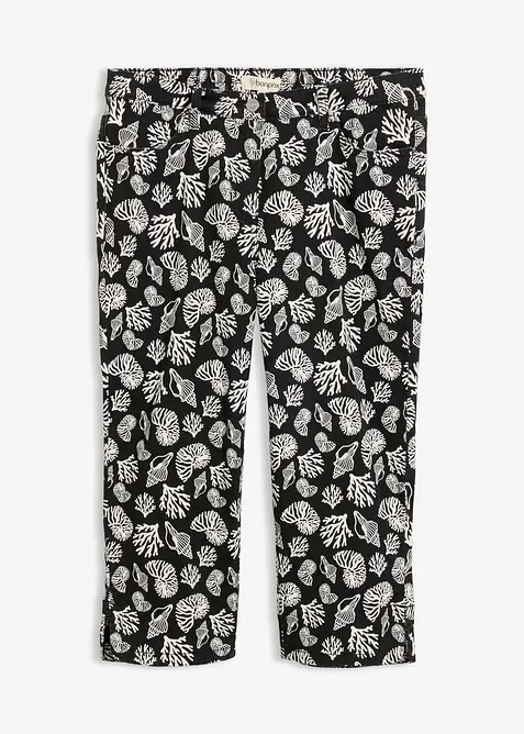 Capribyxa av bomullsstretch, bonprix