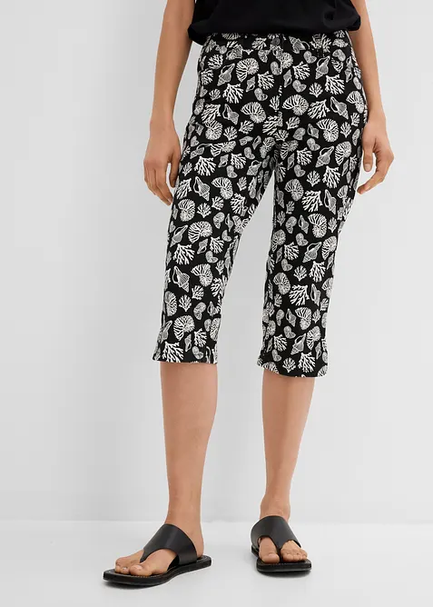 Capribyxa av bomullsstretch, bonprix