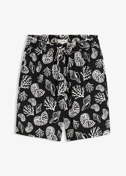 Dra p&aring;-shorts i viskosmix, bonprix