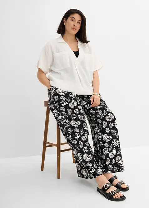 Blustunika av mjuk muslin, bonprix