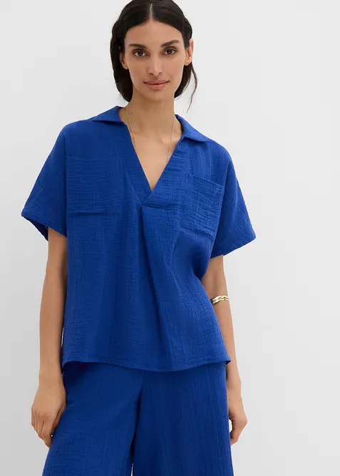 Blustunika av mjuk muslin, bonprix
