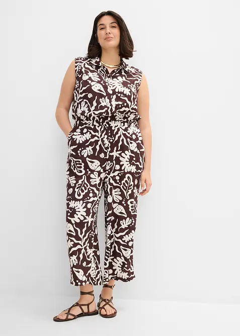 Jumpsuit i f&ouml;ljsam viskos, bonprix
