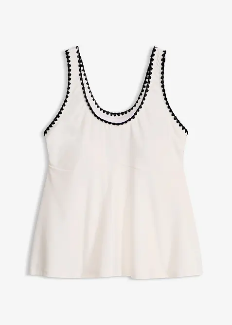 Tankini&ouml;verdel med broderi, bonprix