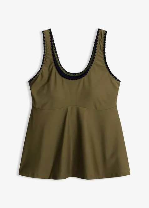 Tankini&ouml;verdel med broderi, bonprix
