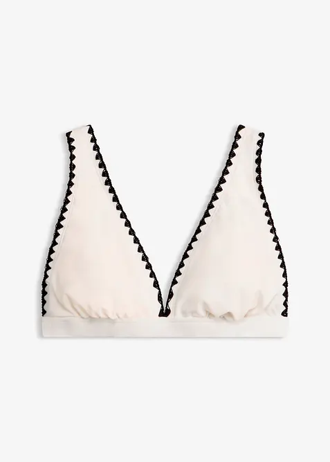 Bikini&ouml;verdel med broderi, bonprix