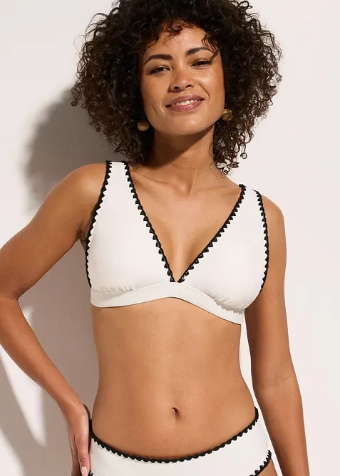 Bikini&ouml;verdel med broderi, bonprix